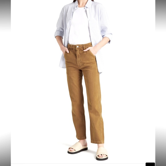Alex Mill Denim - Alex Mill Camel Straight Leg High Rise Jeans